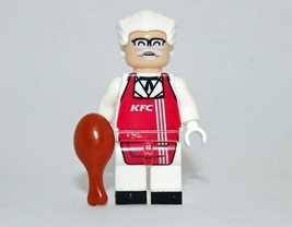 Building Block Kfc Colonel Sanders kentucky fried chicken Minifigure Custom Toys - £4.69 GBP