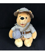 Walt Disney World Winnie The Pooh Beanbag Plush Animal Kingdom Safari Outfit - £10.58 GBP