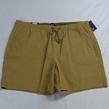 NEW Gap 2XL XXL x 7&quot; Khaki Thighs Out Pull On Casual Drawstring Jogger S... - $14.99