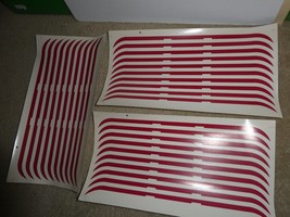 Vintage Lot of 3 Sheets O Scale GG1 Locomotive Red Stripe Decals - £14.93 GBP