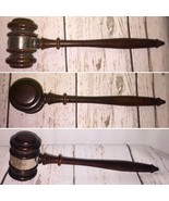 Justice Hammer 1967 Engraved Courtroom Judge Attorney Office Decor - $47.83 CAD
