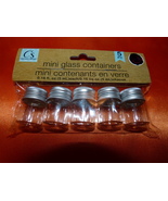 5 PC MINI GLASS CONTAINERS Chemical Potions Cosmetics Storage Container ... - €13,02 EUR
