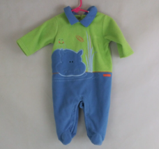 Bright Future Soft Footed Bodysuit Baby Hippo &amp; Frog Design Infant 3-6 M... - $14.54