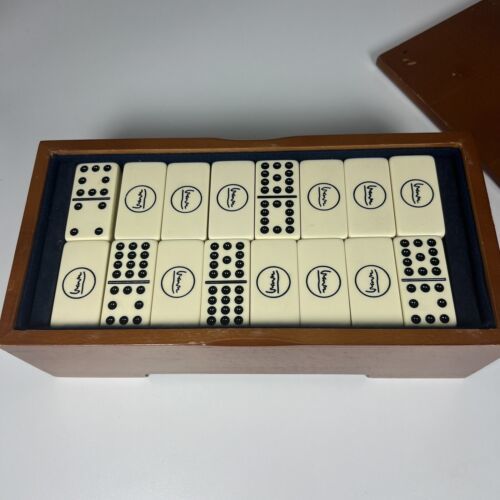 Classic Michael Graves Designer "Dominoes" in Wood Box. Vintage Board Game - $24.74