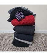 Crafter Cutter Lot Mixed Merino Lambs Wool Sweaters Acc. 7+lbs Repurpose... - $57.58