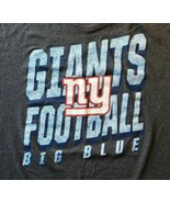 NEW YORK GIANTS T-SHIRT 2XL NFL OFFICIAL Big Blue 50/50 Cotton/Poly FREE... - $278.11 MXN