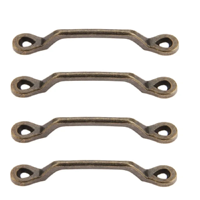 4 Pcs Vintage Furniture Handles for Jewelry Wood Box Cabinet Wardrobe Cupboa - £11.16 GBP