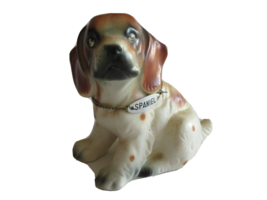 Vtg Springer Clumber Cocker Spaniel Puppy Dog Figurine Japan 3.5&quot; w/ Tag... - $18.99