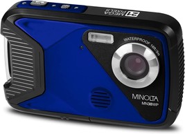 21 Mp/1080P Hd Waterproof Digital Camera, Minolta Mn30Wp (Blue). - £83.11 GBP