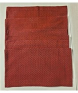 Set of 8 Handmade Folding Chair Back Covers Red / Black Herringbone Design - £17.26 GBP