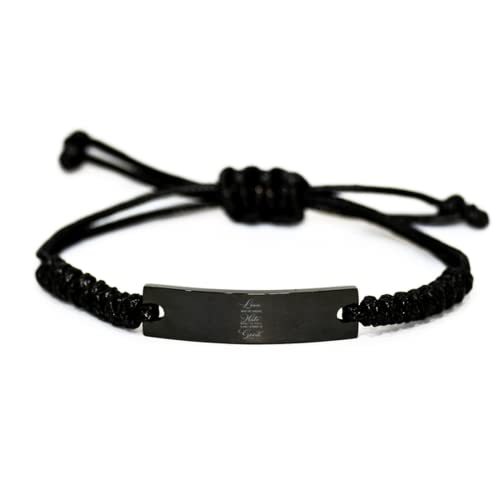 Primary image for Motivational Christian Black Rope Bracelet, Love Must be Sincere. Hate What is E