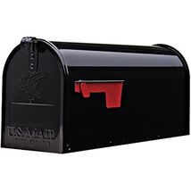 Gibraltar Mailboxes Elite Medium Capacity Galvanized Steel Black, Post-M... - $36.45