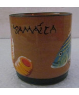 2001 Wassi Art Jamaica Handmade &amp; Painted Ceramic Mug Dwayne Gardner - $34.99