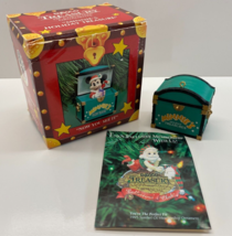 Enesco 1995 Disney Minnie&#39;s Holiday Treasure Box Christmas Ornament - £13.92 GBP