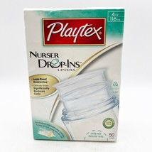 Playtex Nurser System Drop-Ins Soft Bottle Liners 4 oz New 50 Liners - £19.58 GBP