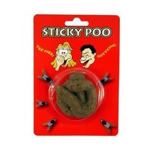 Soft &amp; Sticky Rubber Realistic Fake Dog Poo Waste Turd Prank Poop Joke Fun Novel - £6.19 GBP