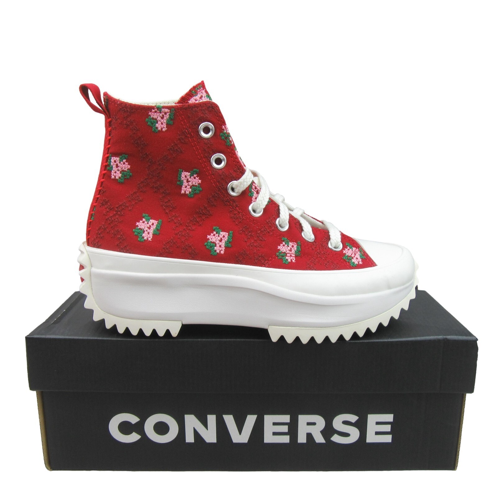 Converse Run Star Hike Platform Rose Cross Stitch Womens Size 7.5 NEW A1... - $99.95