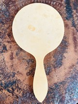 RETRO Vintage Bakelite Hand Mirror Beveled Glass Vanity 11 3/4&quot; Round - $547.80 MXN
