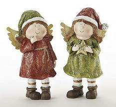 Delton 5.9 Resin Christmas Angels, Set of Two, 5322-6 - £11.02 GBP