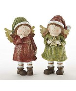 Delton 5.9 Resin Christmas Angels, Set of Two, 5322-6 - £10.84 GBP