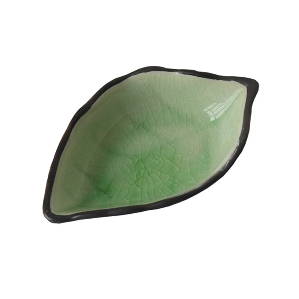 1pc Japanese Creations White Ceramic Sauce Dish Kitchen Seasoning leaf g... - $2.16