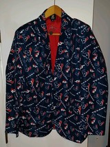 Houston Texans NFL Blue Team Logo Vintage 90s Sports Coat Jacket 46 - $641.10 MXN