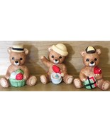 3 Vintage HOMCO 1413 April September &amp; August Monthly Calendar Bears Fig... - €8,57 EUR