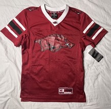 NET Colosseum Arkansas Razorbacks Football Jersey Youth SZ Small Red Fie... - $25.00