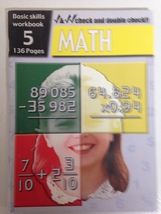 Check and Double Check Basic Skills Math Workbook Grade 5 - £1.59 GBP