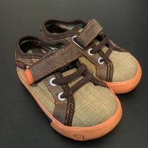 Keen Brown Orange Canvas Low Top Shoes Sneakers Toddler US 5 UK 4 EU 22 CM 12.5 - £22.57 GBP