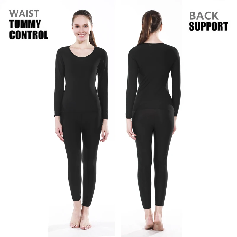 Sporting Women&#39;s Body Shaper Sweat Sauna Suits Thermo Slimming Shirt+Fitness Leg - £28.14 GBP