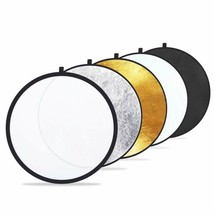 Etekcity 24&quot; (60Cm) 5-In-1 Portable Collapsible Multi-Disc Photography Light Pho - £36.33 GBP