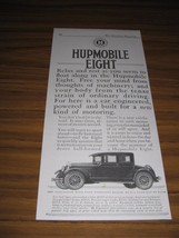 1925 Print Ad Hupmobile Eight Cars New Kind of Motoring - £11.00 GBP