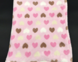 Baby Gear Baby Blanket Heart Pink Brown White Tan Cream - $39.99