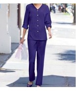 Women&#39;s Business work Casual party church Day 2PC Pant suit gift plus 1X... - $34.99