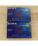 Lot of 2 Sony Normal Bias Hi Fi Blank Audio Cassette Tapes 90 Minutes C9... - £7.73 GBP