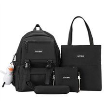 OKKID 5pcs set School bags For Teenage Girls Women Backpack bookbag handbag  bag - £90.89 GBP