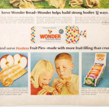 1966 Wonder Bread Hostess Fruit Pies Advertisement Vintage Foods Snacks ... - $579.94 MXN