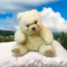 Ty Vintage 1990 Scruffy Cream Teddybear Bear Plush Stuffed Animal - £27.49 GBP