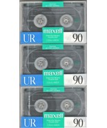 Maxell UR 90 Audio Blank Cassette Lot of 3 - $9.90