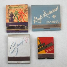 4 Vintage Matchbooks FULL Sherwood Inn Roofs Restaurant Skychef &amp; The Brass Rail - £19.63 GBP
