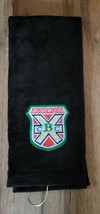 CaddyShack Bushwood Embroidered Golf Towel 16x26 Black - $19.00