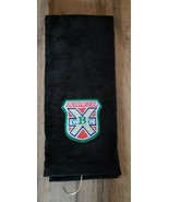 CaddyShack Bushwood Embroidered Golf Towel 16x26 Black - £14.96 GBP