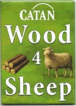 Catan Board Game Wood For Sheep Image LICENSED Refrigerator Magnet NEW U... - $3.99