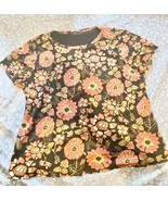 Style Co Plus Womens Size 2X Polyester Floral T-Shirt - $15.00