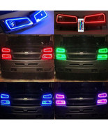 03-06 Chevy Silverado Multi-Color Changing Shift LED RGB Headlight Halo ... - $3,175.01 MXN