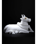 30&quot; Large Nandi - The Vehicle of Lord Shiva | White Marble Statue | Home... - £3,184.93 GBP