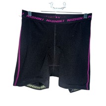 Nishiki Cycling Shorts Women Large Black Padded Activewear Stretch Bike ... - $11.25