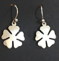 Celtic Irish Clover Good Luck Lucky Charm Silver EARRINGS~.925 Sterling Wires - £28.21 GBP