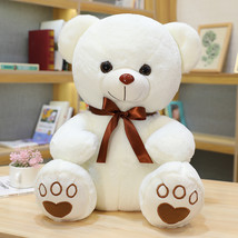 Lovely Bow-Knot Teddy Bear Doll Stuffed Animal Bear Plush Toys Lovers Girls Birt - £17.87 GBP